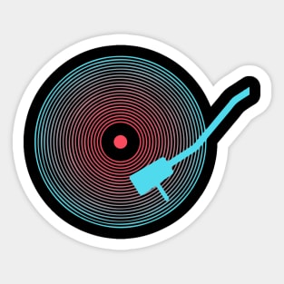 vinyl record Sticker